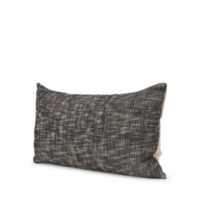 Jalia Cream and Black Cotton Decorative Lumbar Pillow Cover