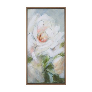 Aromatic Rose by Mercana Studio a Hand Embellished Textured Framed Canvas