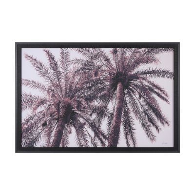 15700 - Pink Palms Horizontal by Deborah Revell a Framed Photo Art Print Matted under Glass