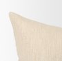 71100 - Jenner 22x22 Cream Cotton Linen Blend Square Pillow Cover