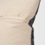 71091 - Jalia 14x26 Cream/Black Cotton Decorative Lumbar Pillow Cover