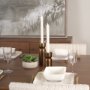 69868 - Malta Aluminum Candle Holder Small