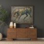 70971 - Vania Small Off White w/ Tan Textured Ceramic Vase