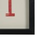 67262 - Jack of Diamonds Playing Card a Paper Mosaic Collage Framed Art under Glass