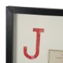 67262 - Jack of Diamonds Playing Card a Paper Mosaic Collage Framed Art under Glass