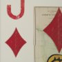 67262 - Jack of Diamonds Playing Card a Paper Mosaic Collage Framed Art under Glass