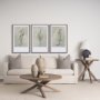 15352 - Botanical Sketch I (green) by Mercana Studio Hand Embellished Framed Art Print Matted under Glass