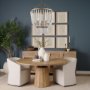 70368 - Rhone Gold Metal and Wood Beaded Chandelier