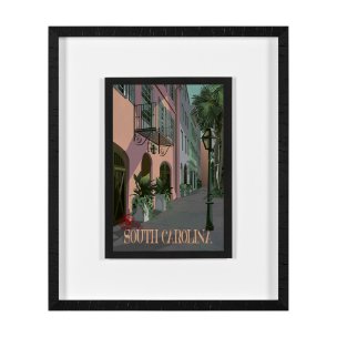 South Carolina Go USA (M) by Mercana Studio a Framed Art Print Matted under Glass