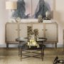 57881 - Henley I Small Bronze Metal Decorative Table Candle Holder 
