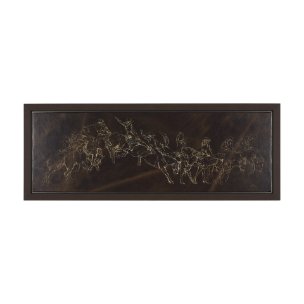 Ride 'Em Cowboy by Mercana Studio a Hand Embellished Textured Framed Canvas