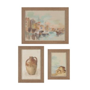Tuscan Collection (Set of 3) by Silvia Vassileva a Hand Embellished Framed Art Print
