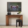 15024 - Peeking Out by Mercana Studio a Hand Embellished Textured Framed Photo Art Print
