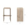 69190 - Aida 30" Seat Height Light Gray Wood Bar Stool