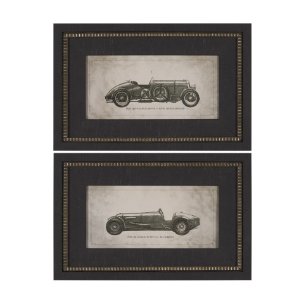 Race Day (Set of 2) by Mercana Studio a Hand Embellished Framed Art Print