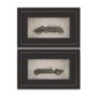 15748 - Race Day (Set of 2) by Mercana Studio a Hand Embellished Framed Art Print