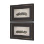 15748 - Race Day (Set of 2) by Mercana Studio a Hand Embellished Framed Art Print