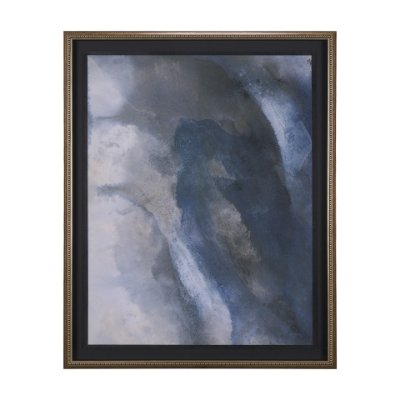 15769 - Turbulent Skies Abstract by Mercana Studio a Hand Embellished Framed Print under Glass