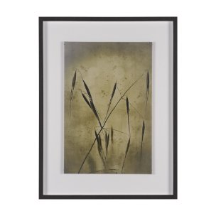 Botany Blades by Michael Banks a Hand Embellished Framed Photo Art Print Matted under Glass