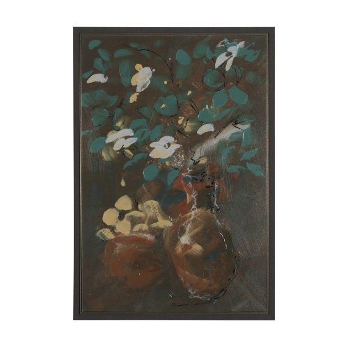 102673-FL - Graphite Sensation II by Mercana Studio a Hand Embellished Textured Framed Canvas