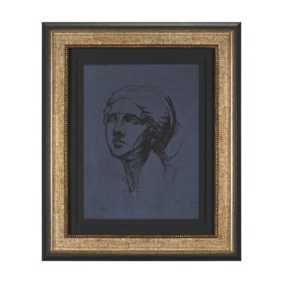 15795 - Face Study I by Ariana a Hand Embellished Framed Print under Glass