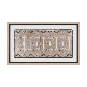 Vintage Rug by Chad Warren a Hand Embellished Framed Print under Glass