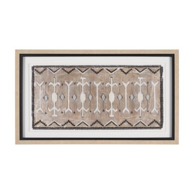 15797 - Vintage Rug by Chad Warren a Hand Embellished Framed Print under Glass