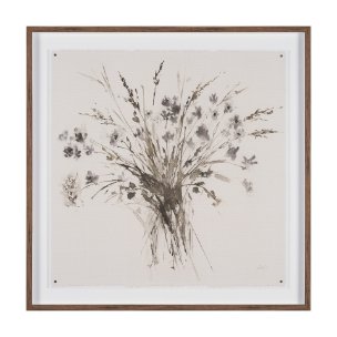 Floral Impressions IV by Melody Ducharme a Framed Art Print Matted under Glass