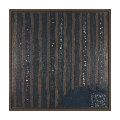 102674-FL - Frequency by Mercana Studio a Hand Embellished Textured Framed Canvas