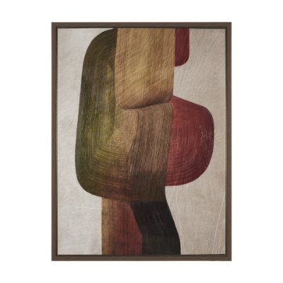 102678-FL - Alma - Metal Brushes II by Mercana Studio a Hand Embellished Textured Framed Canvas