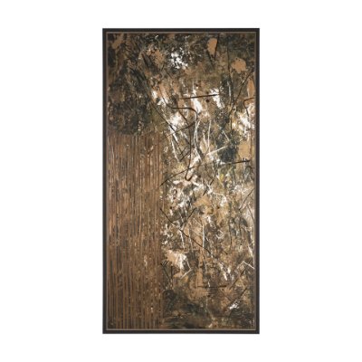102690-FL - Chaos & Order I by Chad Warren a Hand Embellished Textured Framed Canvas