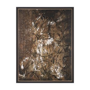 Chaos & Order III by Chad Warren a Hand Embellished Textured Framed Canvas