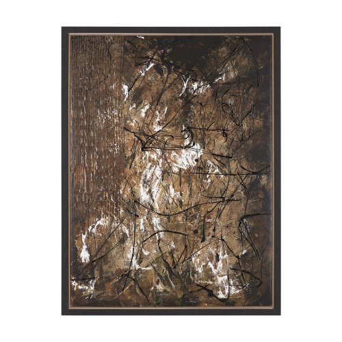 102692-FL - Chaos & Order III by Chad Warren a Hand Embellished Textured Framed Canvas