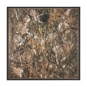 Chaos & Order V by Chad Warren a Hand Embellished Textured Framed Canvas