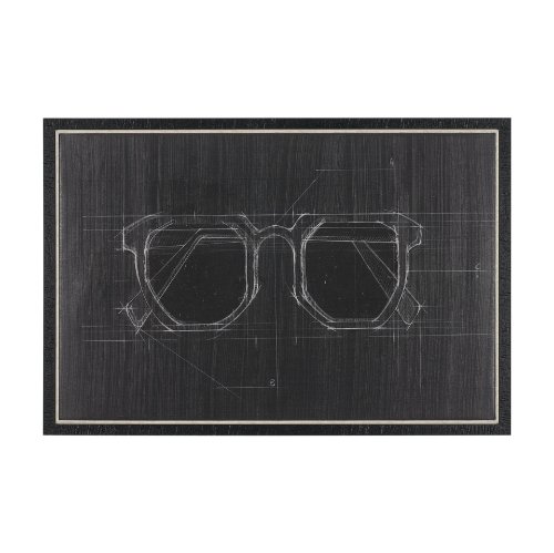 102688-FS - Glasses I by Dayna Matthews a Hand Embellished Textured Framed Canvas