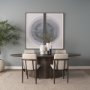 15794 - Blue Eclipse (Set of 2) by Mercana Studio a Hand Embellished Framed Art Print Matted under Glass