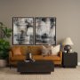 102639-FL - Merge Framed Canvas by Morgan McLaren a Hand Embellished Textured Framed Canvas