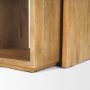 69944 - Alanna 22.0L x 15.0W x 22.0H Set of 2 Brown Wood Nesting Accent Tables