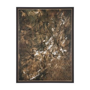 Chaos & Order II by Chad Warren a Hand Embellished Textured Framed Canvas