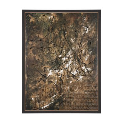 102691-FL - Chaos & Order II by Chad Warren a Hand Embellished Textured Framed Canvas