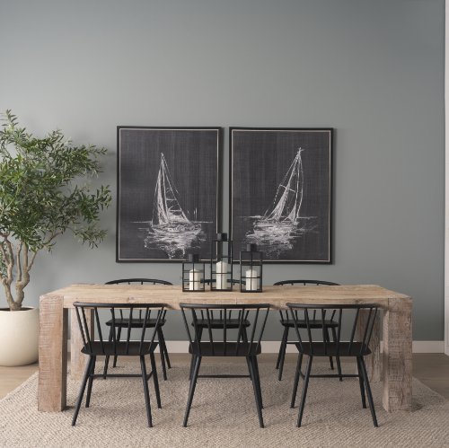 71072-AB - McArthur 94" Whitewash Reclaimed Wood Dining Table
