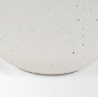 70960 - Treva Tall White w/ Black Speckles Metal Vase