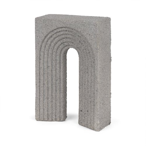 71075 - Kacia Resin Textured Concrete Gray Decorative Object