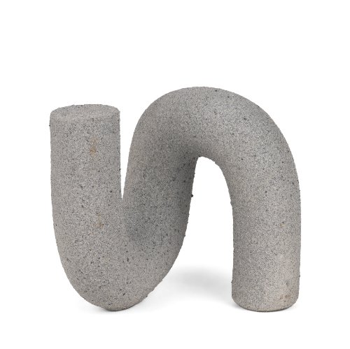 71078 - Kailas Resin Textured Concrete Gray Decorative Object