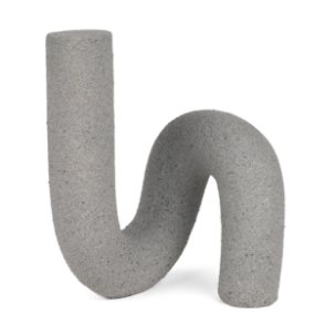  Kailyn Resin Textured Concrete Gray Decorative Object