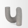 71078 - Kailas Resin Textured Concrete Gray Decorative Object