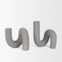 71078 - Kailas Resin Textured Concrete Gray Decorative Object