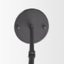 67140 - Anna (26"x14") Hanging Gun-Metal w/ Clear Glass Rods Six Bulb Chandelier 