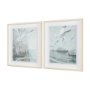 15749 - Storm is Coming (Set of 2) Seagulls by Melody Ducharme a Hand Embellished Framed Print under Glass