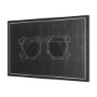 102688-FS - Glasses I by Dayna Matthews a Hand Embellished Textured Framed Canvas